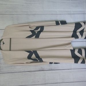 The Limited super long fringe bottom wool blend cardigan size large